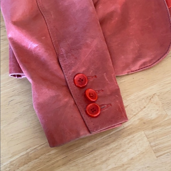 Vintage Danier leather orange blazer. - Picture 2 of 7